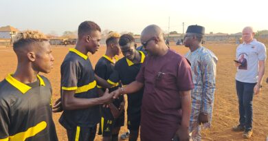 Sport: Aly Manden Massa Keïta donne le coup d’envoi du  tournoi de football doté du trophée Ibrahima Sory Sylla