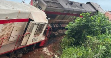 Accident ferroviaire : un train de la compagnie RUSAL déraille à Kagbelen Village